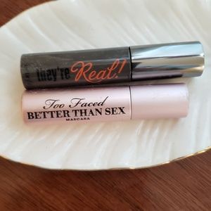 Benefit and Too Faced black mascaras 2